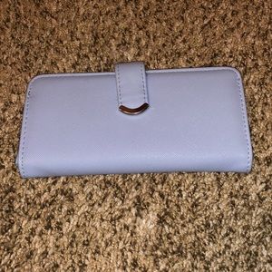 baby blue snap wallet